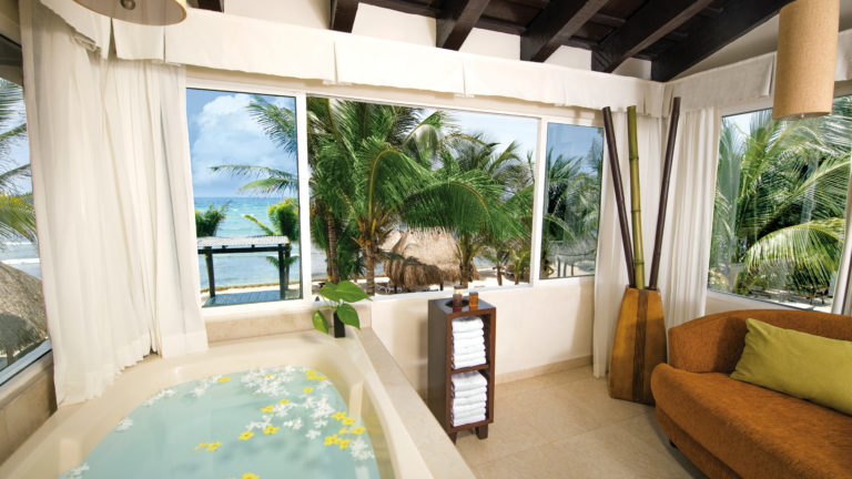 Beachfront Junior Suite at Hidden Beach Au Naturel Resort