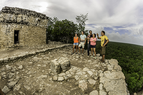 Alltour Native Coba Mayan temple